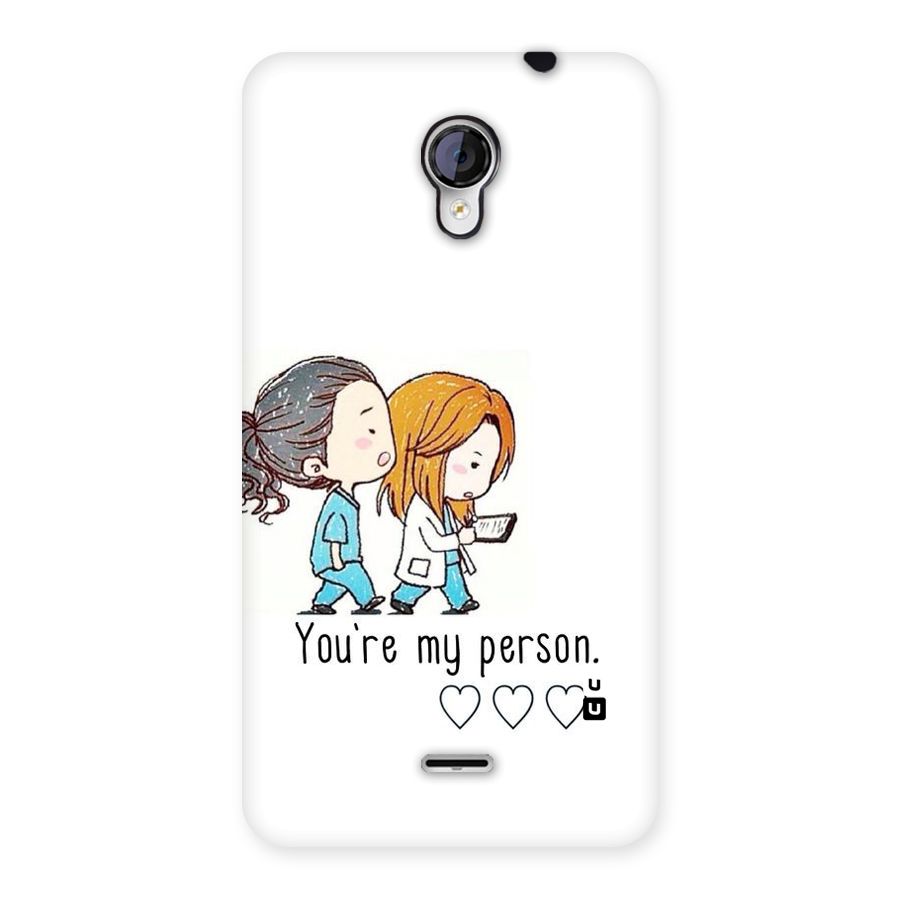 Two Friends In Coat Back Case for Micromax Unite 2 A106