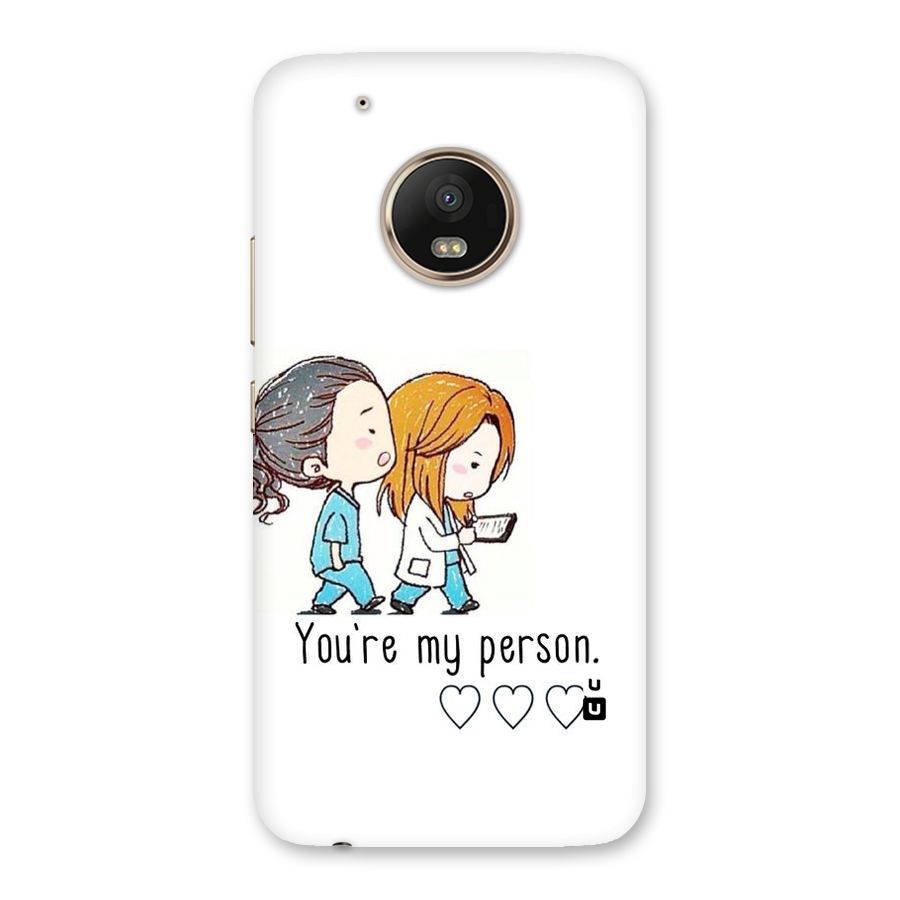 Two Friends In Coat Back Case for Moto G5 Plus