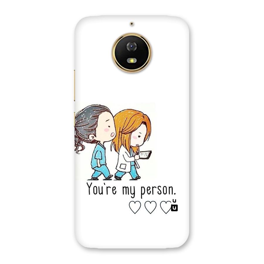 Two Friends In Coat Back Case for Moto G5s