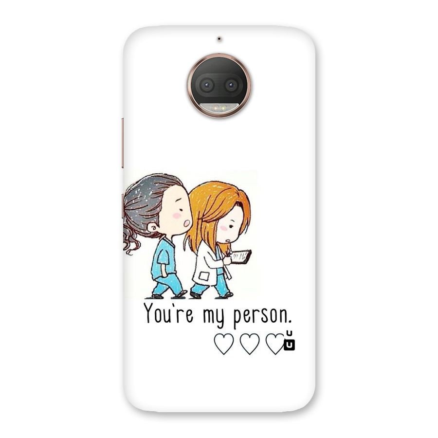 Two Friends In Coat Back Case for Moto G5s Plus