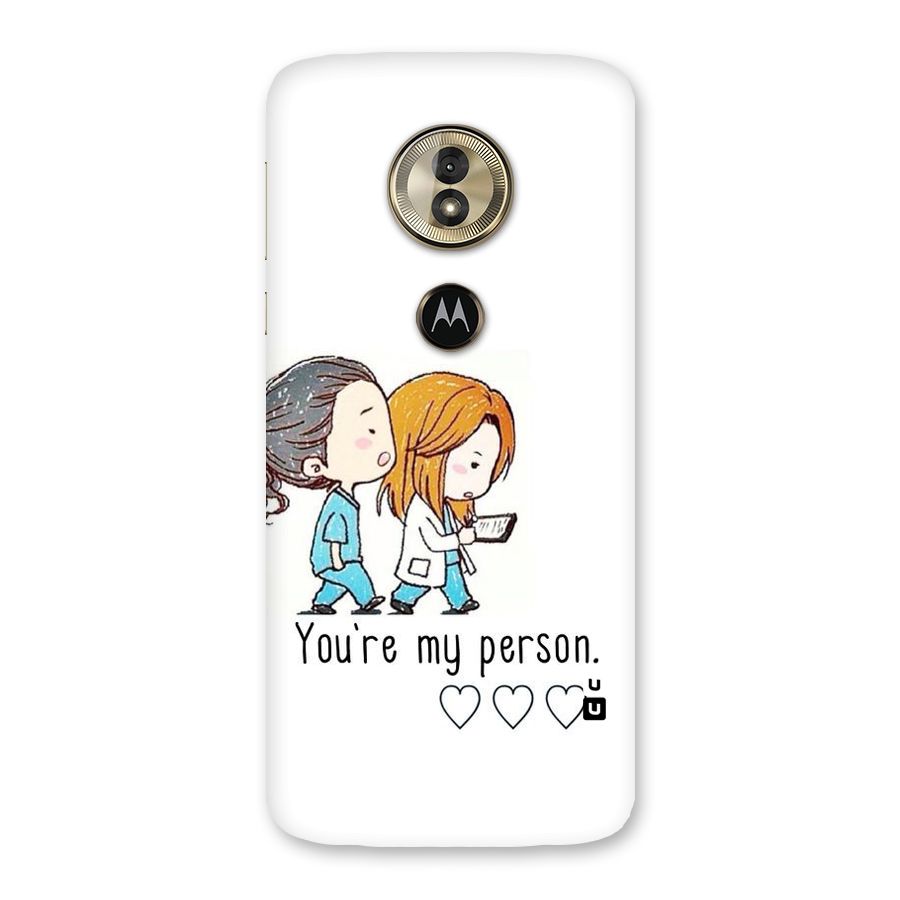 Two Friends In Coat Back Case for Moto G6 Play