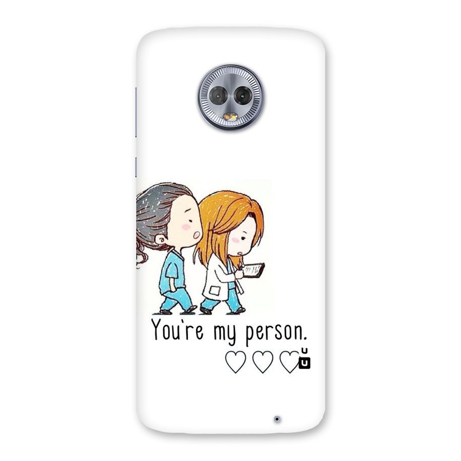 Two Friends In Coat Back Case for Moto G6 Plus