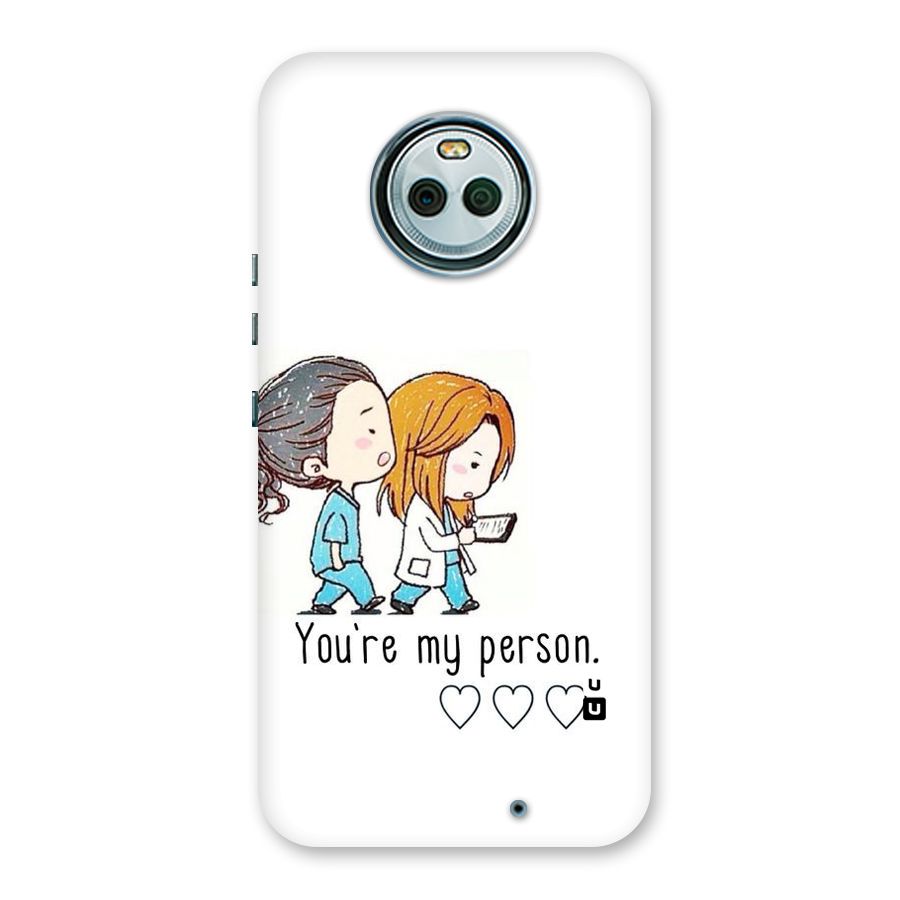 Two Friends In Coat Back Case for Moto X4