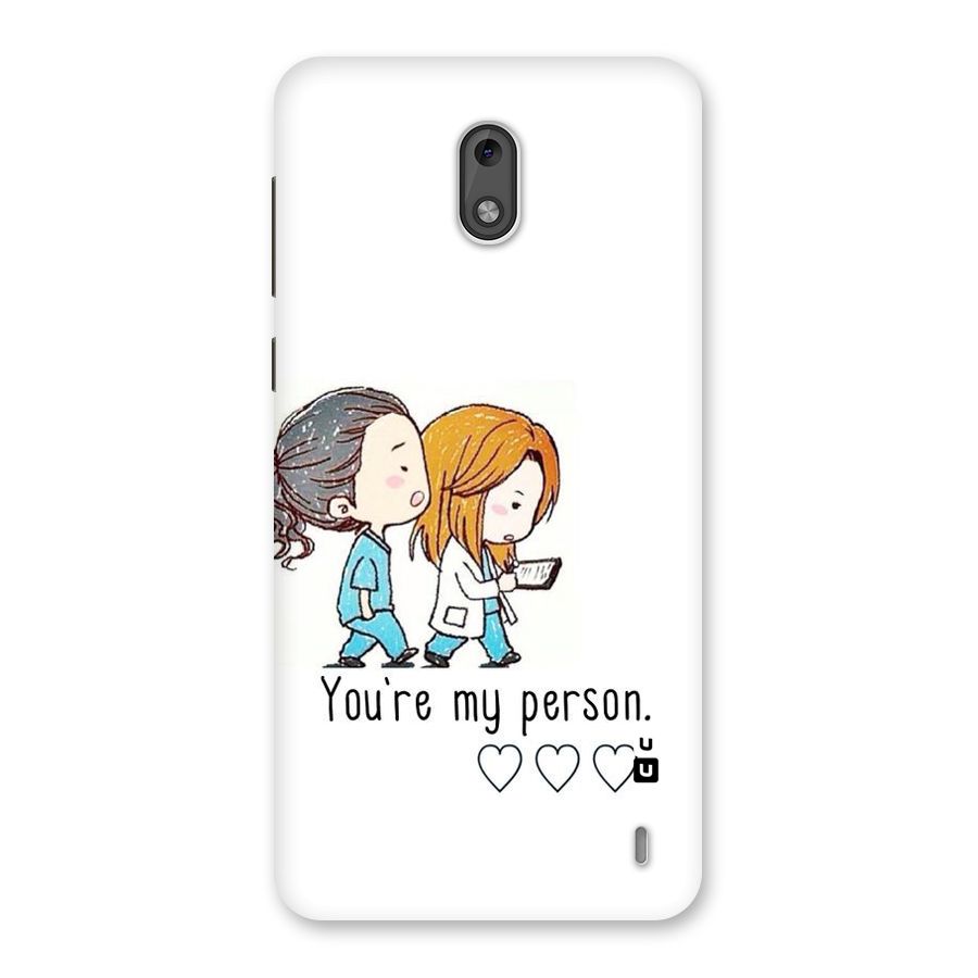 Two Friends In Coat Back Case for Nokia 2