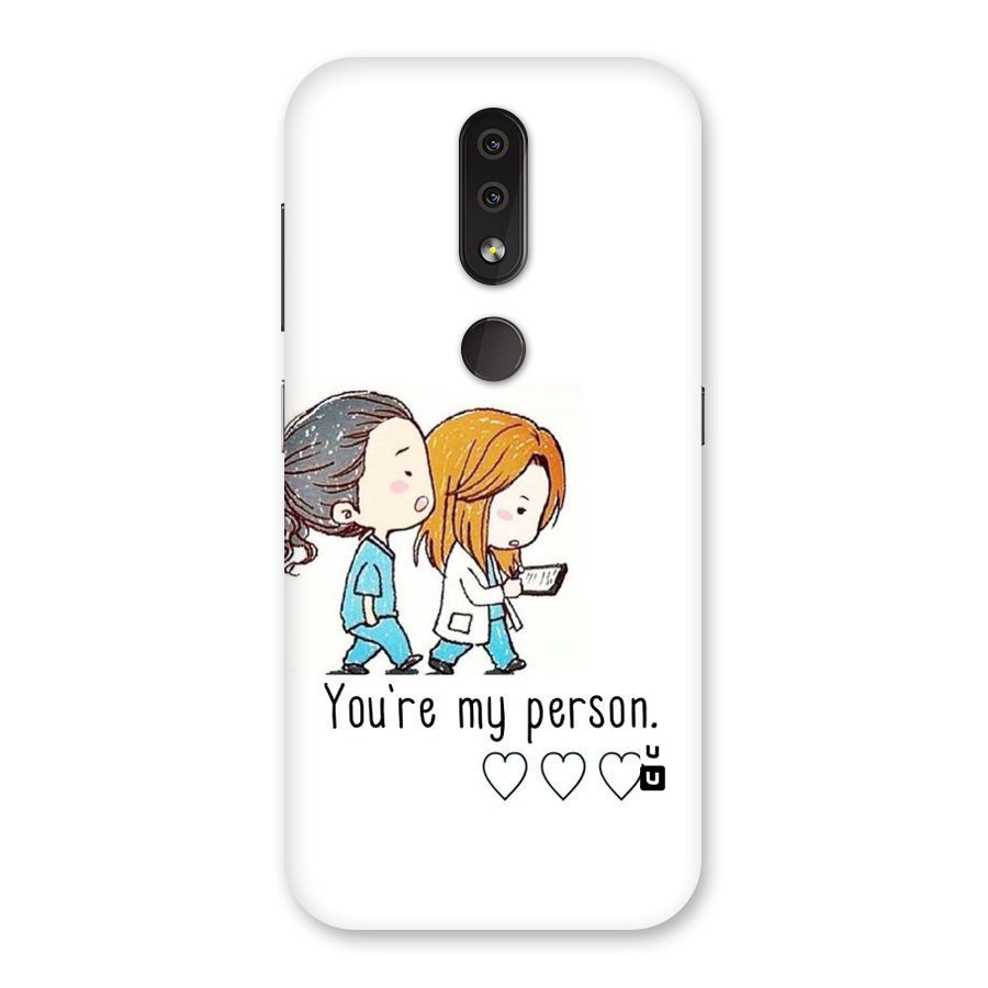 Two Friends In Coat Back Case for Nokia 4.2