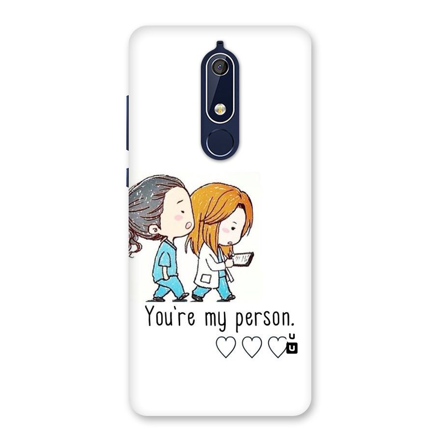Two Friends In Coat Back Case for Nokia 5.1