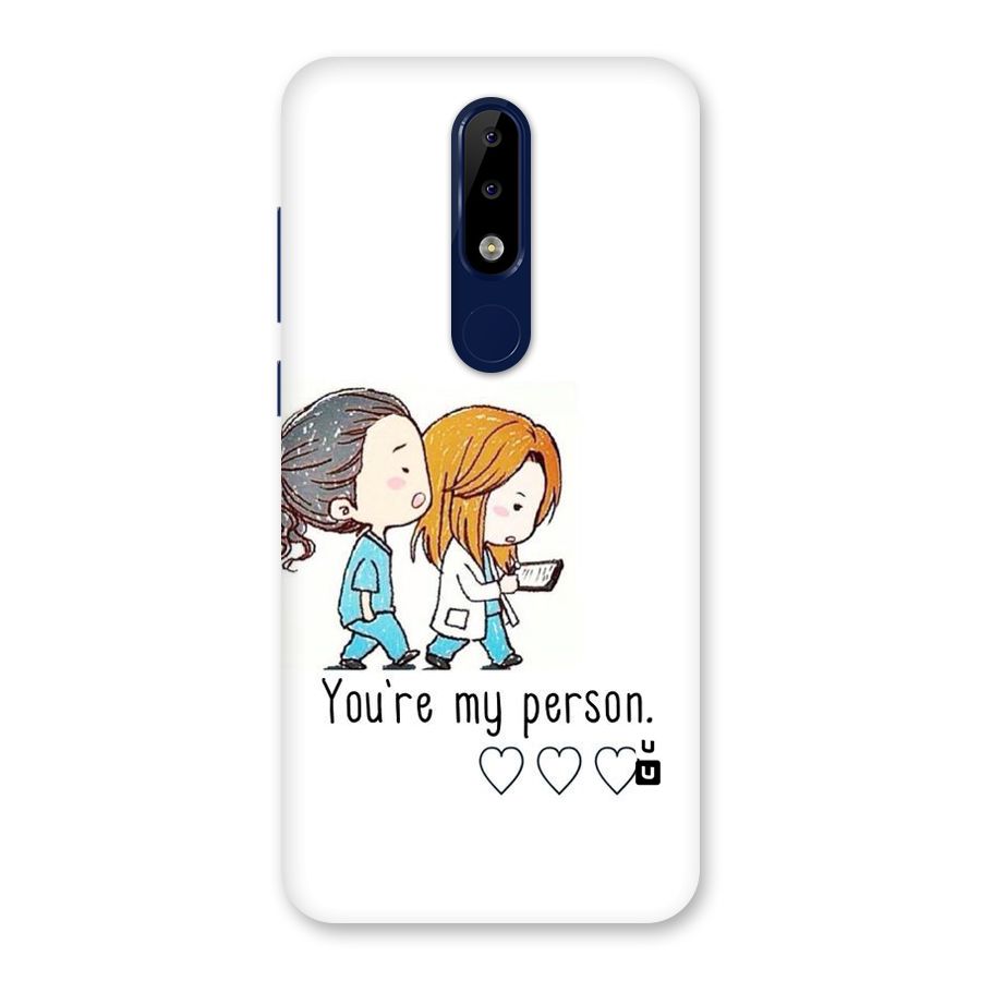 Two Friends In Coat Back Case for Nokia 5.1 Plus