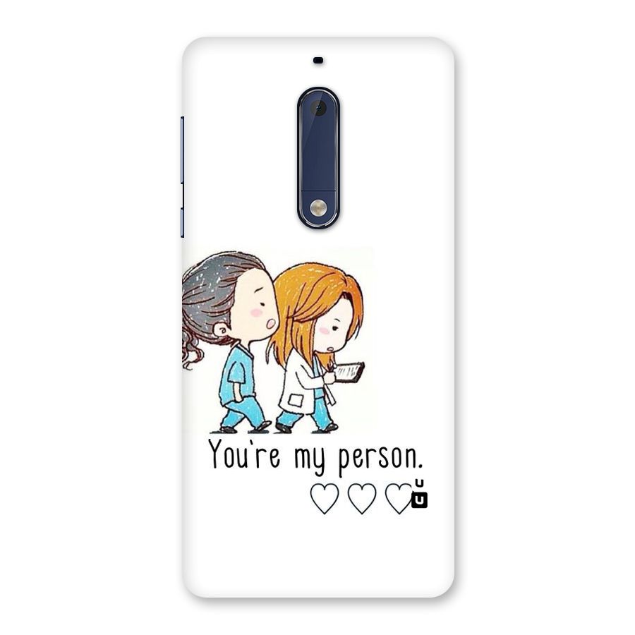 Two Friends In Coat Back Case for Nokia 5