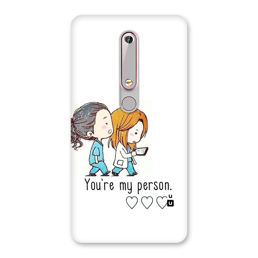 Two Friends In Coat Back Case for Nokia 6.1