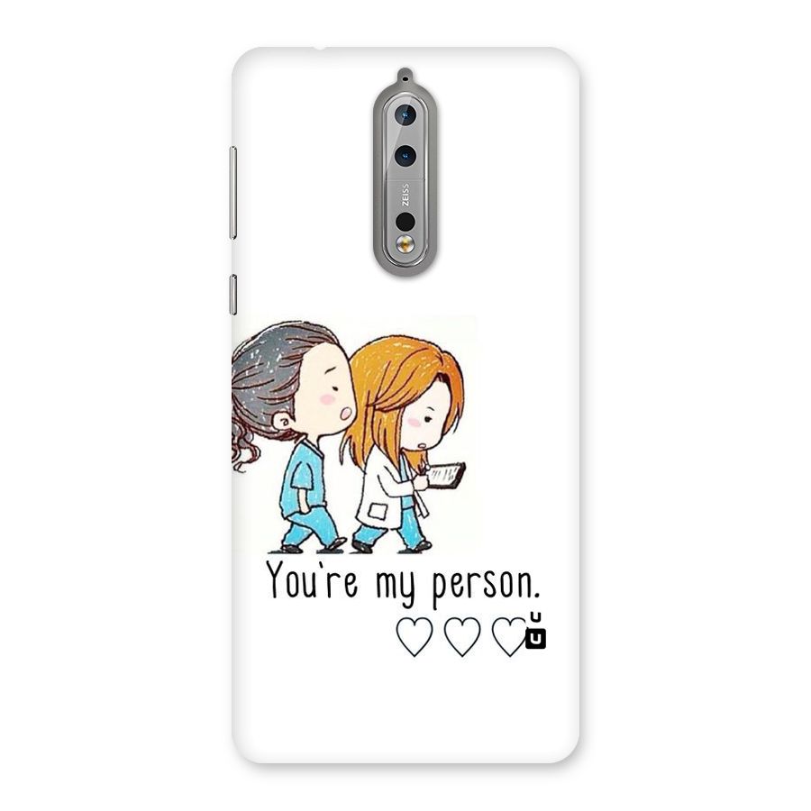 Two Friends In Coat Back Case for Nokia 8