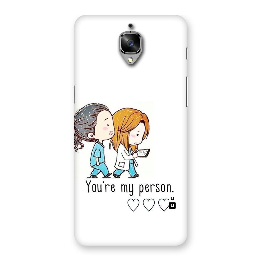 Two Friends In Coat Back Case for OnePlus 3T