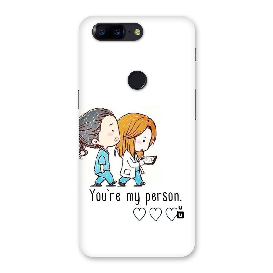 Two Friends In Coat Back Case for OnePlus 5T