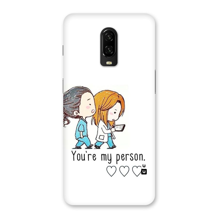 Two Friends In Coat Back Case for OnePlus 6T