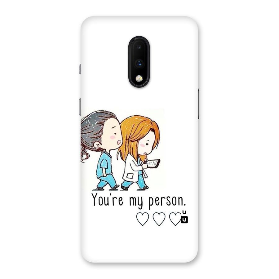 Two Friends In Coat Back Case for OnePlus 7
