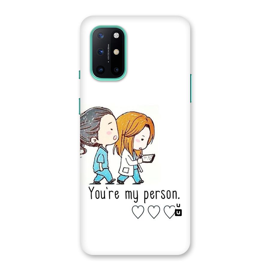 Two Friends In Coat Back Case for OnePlus 8T