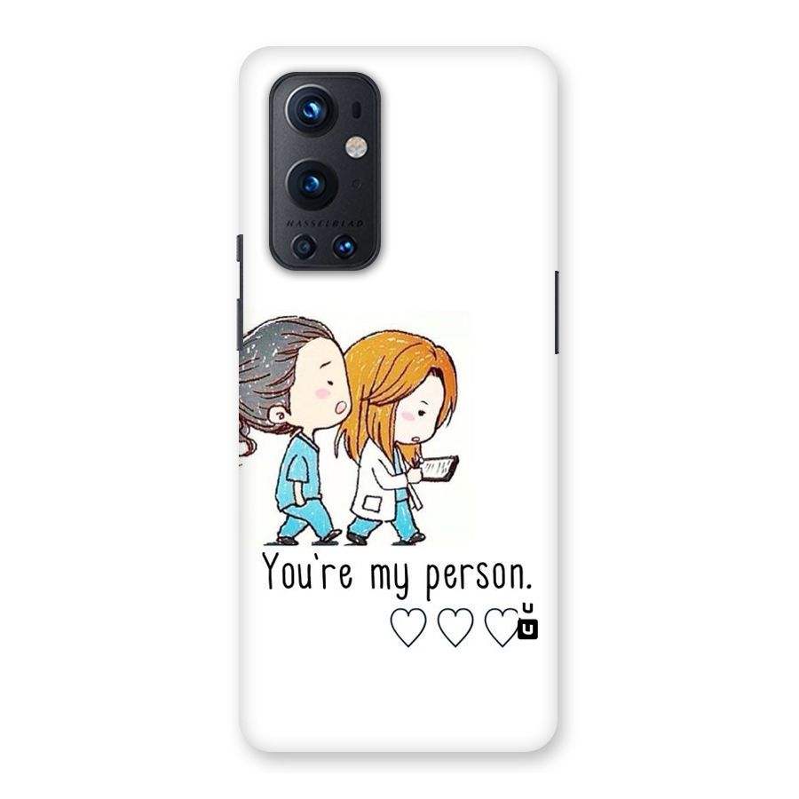Two Friends In Coat Back Case for OnePlus 9 Pro