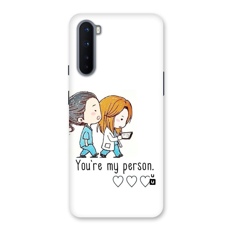 Two Friends In Coat Back Case for OnePlus Nord