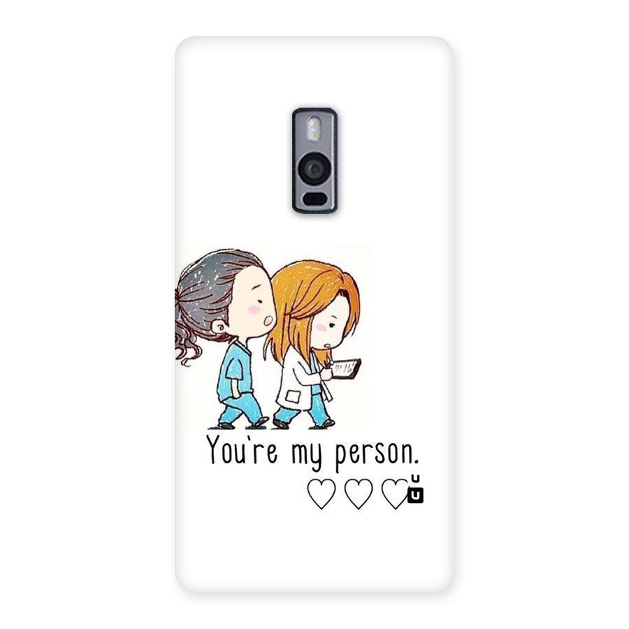 Two Friends In Coat Back Case for OnePlus Two