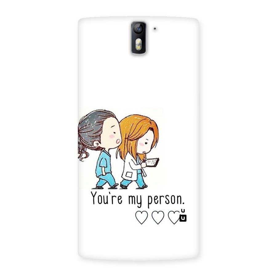 Two Friends In Coat Back Case for One Plus One