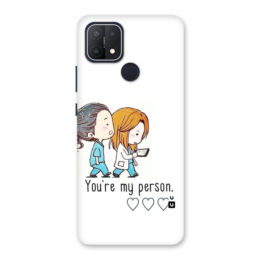 Two Friends In Coat Back Case for Oppo A15