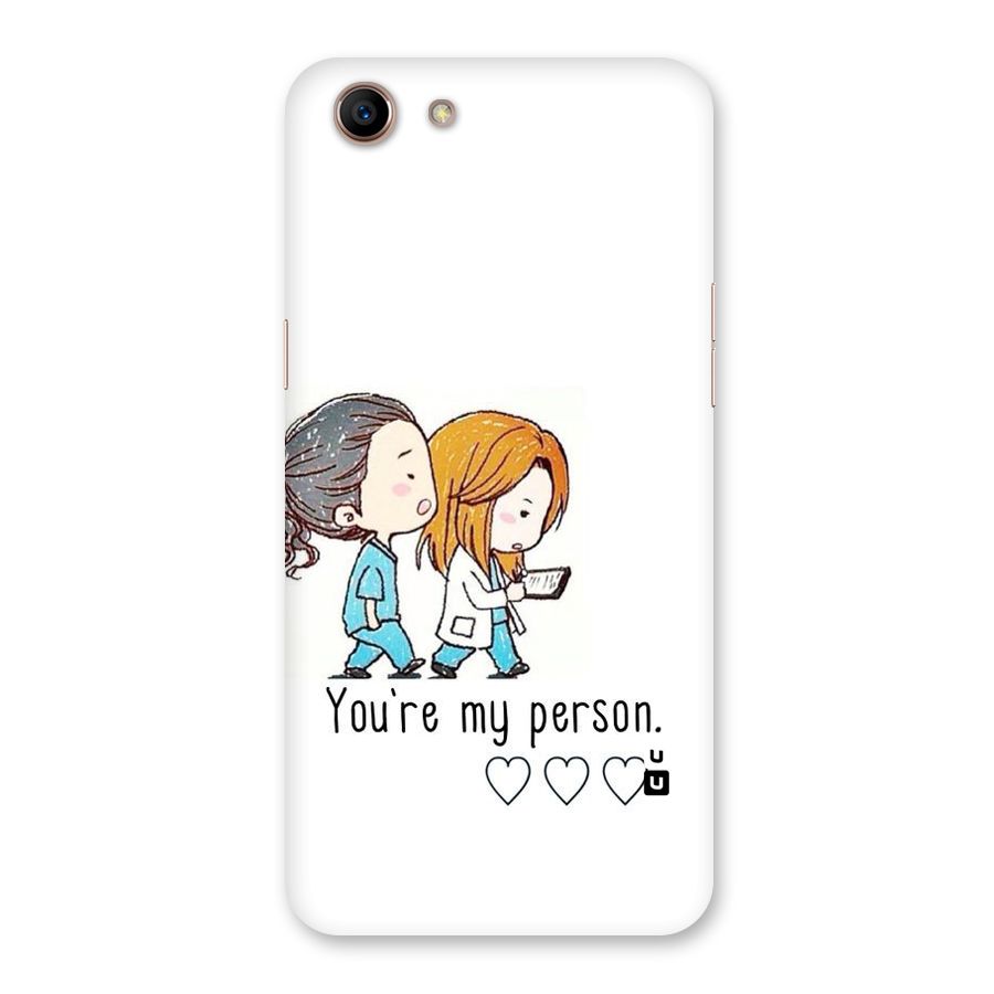 Two Friends In Coat Back Case for Oppo A83 (2018)