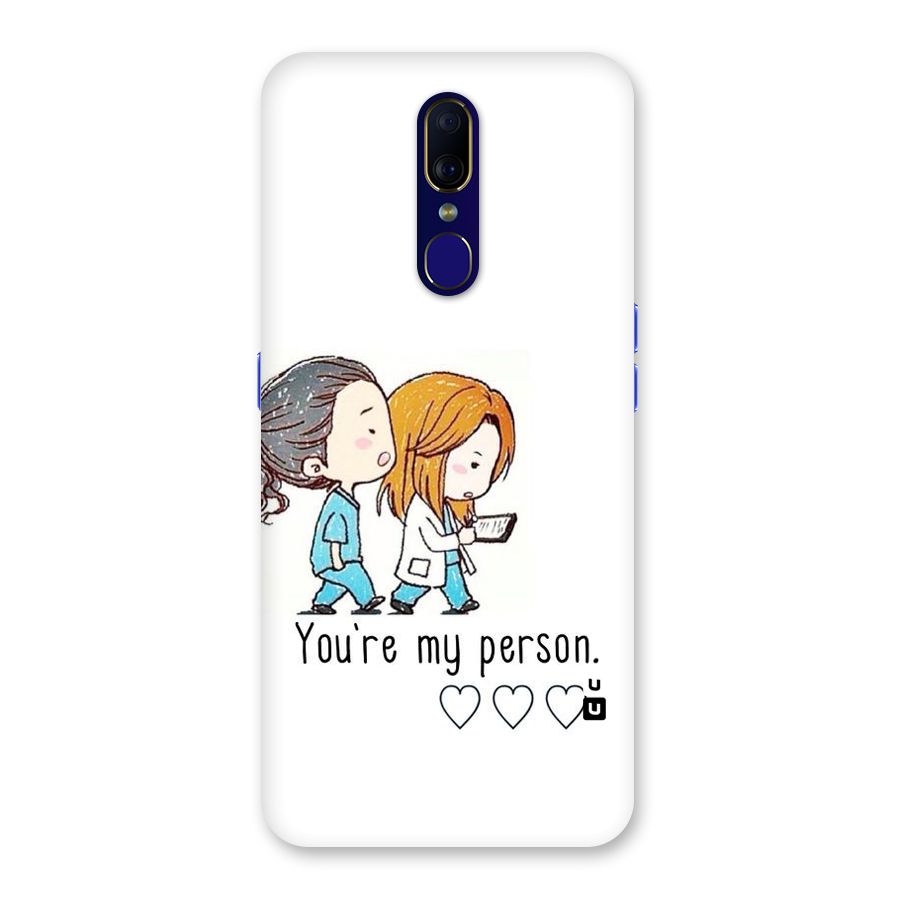 Two Friends In Coat Back Case for Oppo F11
