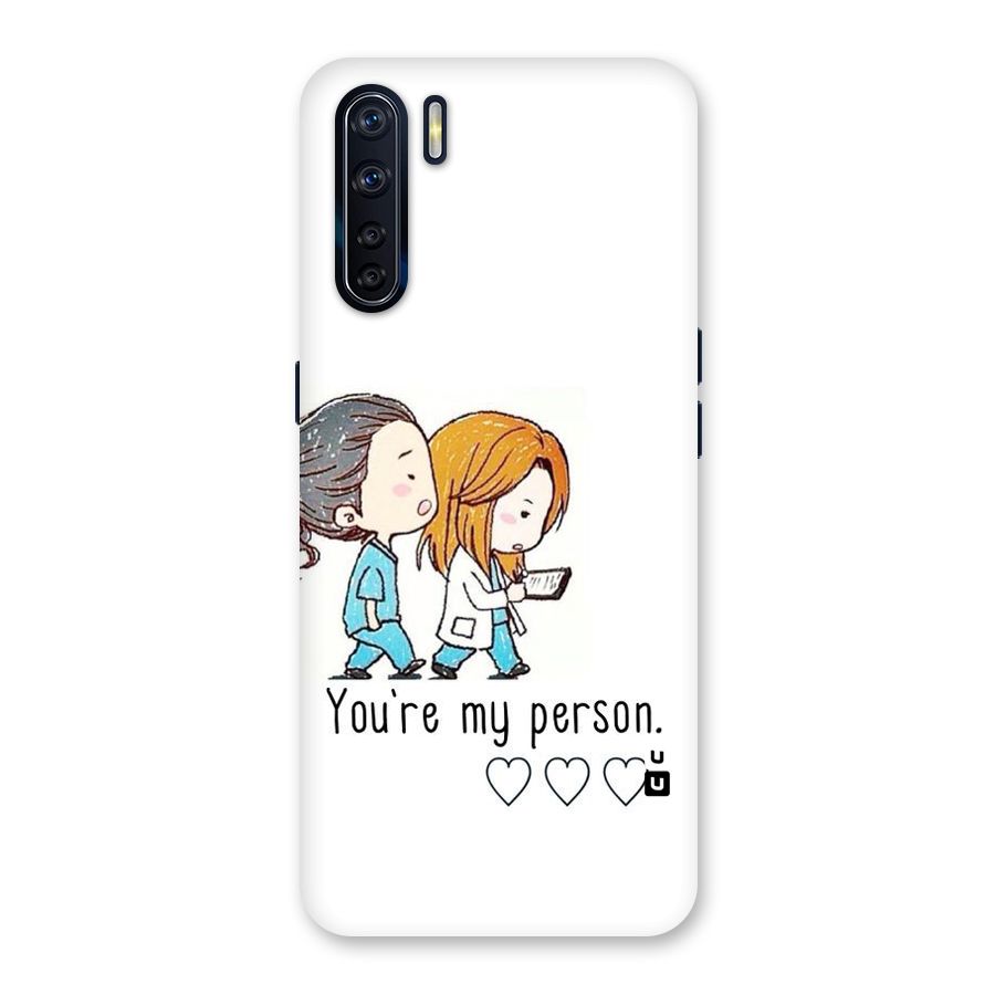 Two Friends In Coat Back Case for Oppo F15