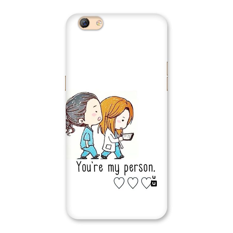 Two Friends In Coat Back Case for Oppo F3 Plus