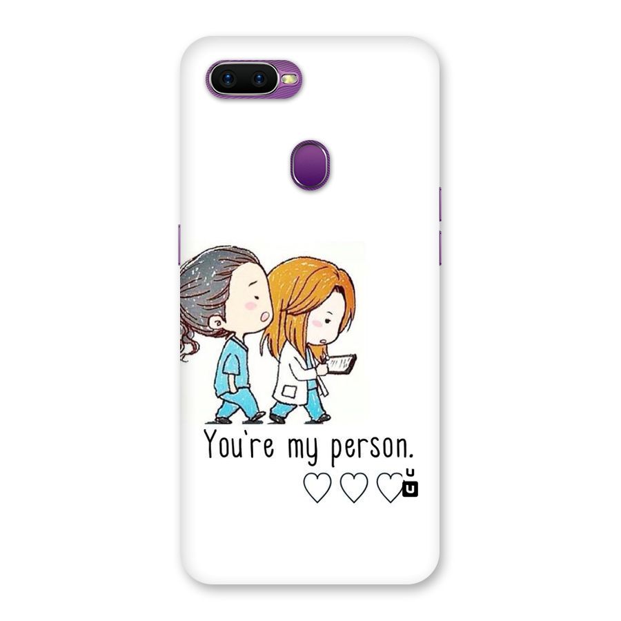 Two Friends In Coat Back Case for Oppo F9