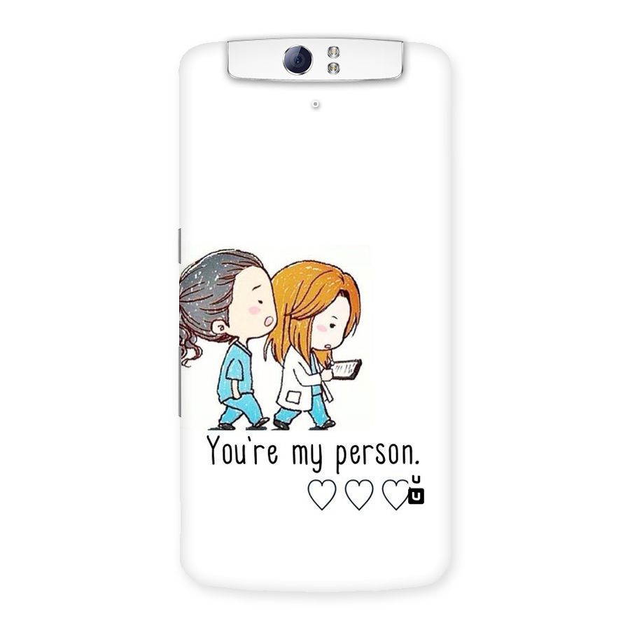 Two Friends In Coat Back Case for Oppo N1