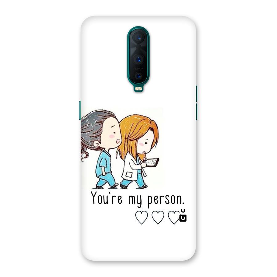 Two Friends In Coat Back Case for Oppo R17 Pro