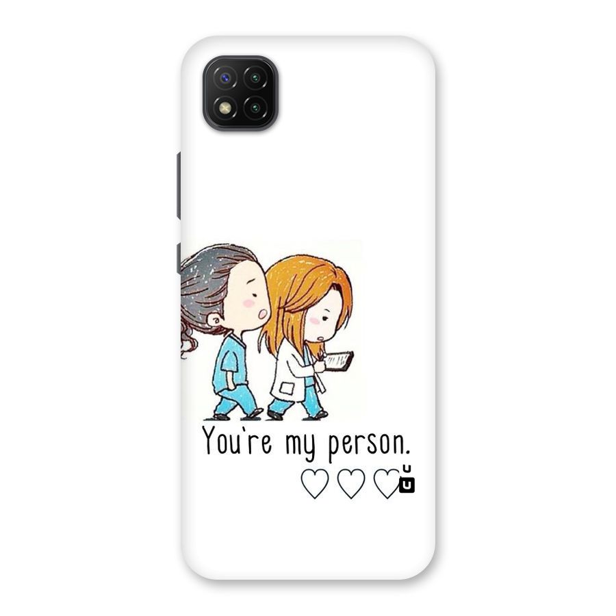 Two Friends In Coat Back Case for Poco C3