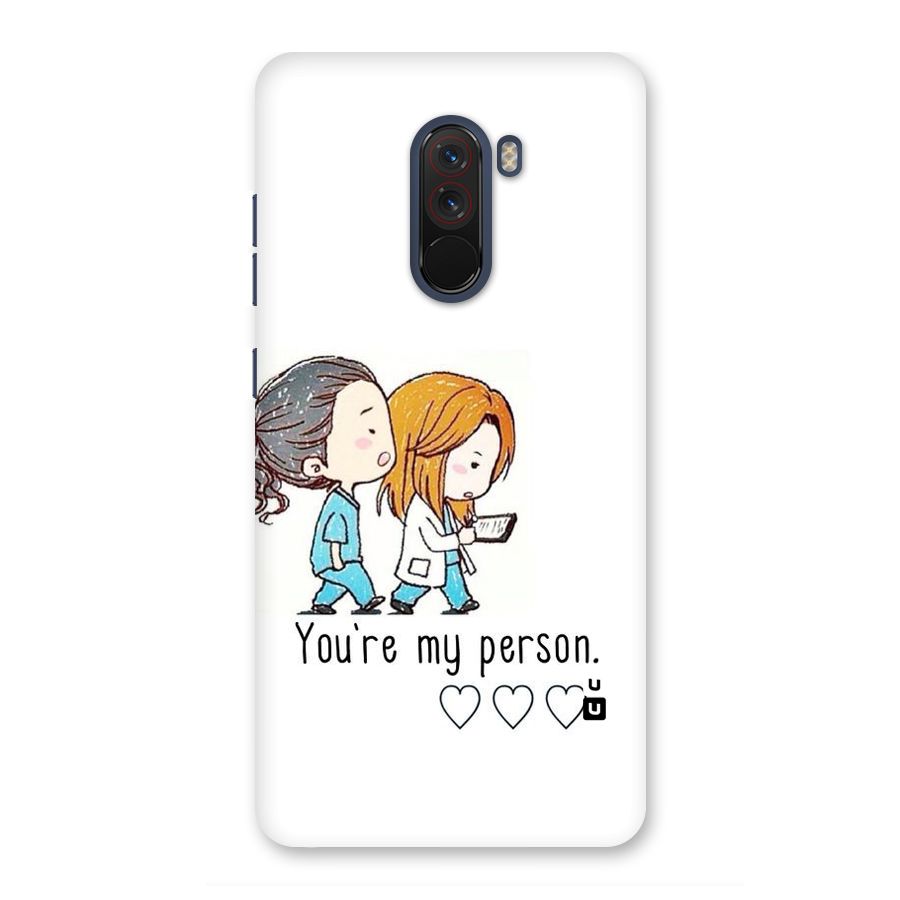 Two Friends In Coat Back Case for Poco F1