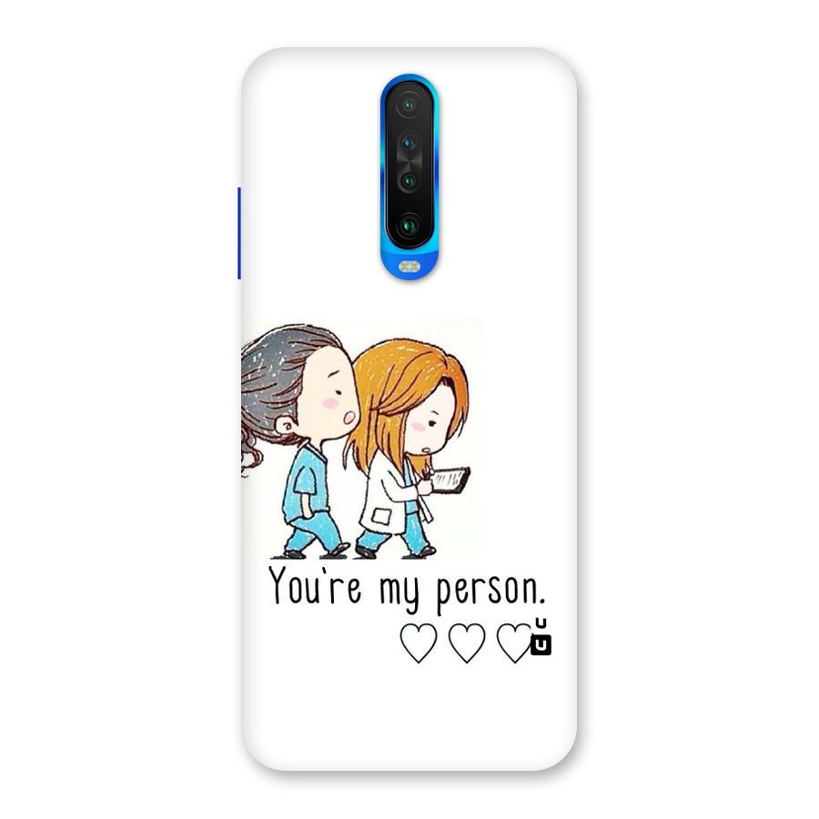 Two Friends In Coat Back Case for Poco X2