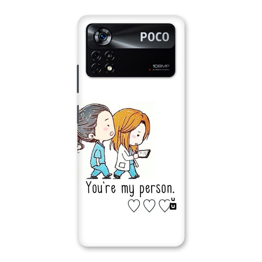 Two Friends In Coat Back Case for Poco X4 Pro 5G
