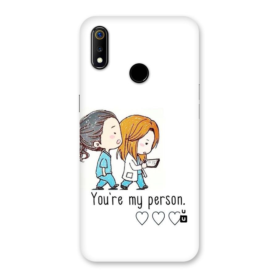 Two Friends In Coat Back Case for Realme 3
