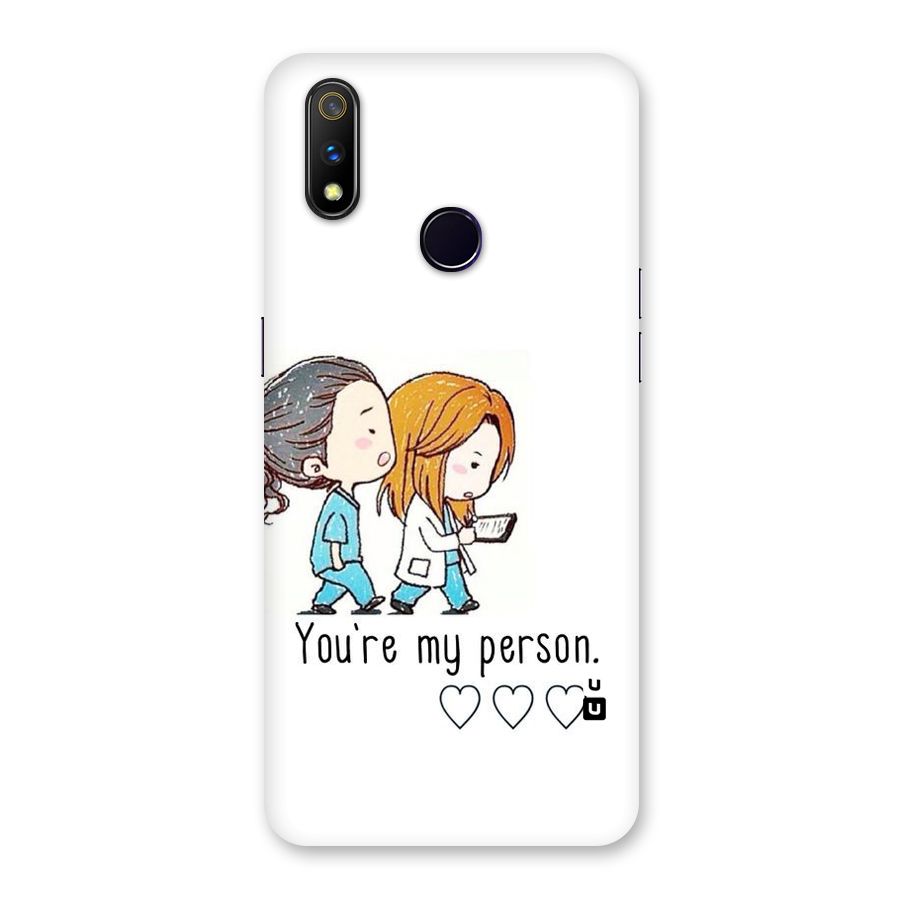 Two Friends In Coat Back Case for Realme 3 Pro
