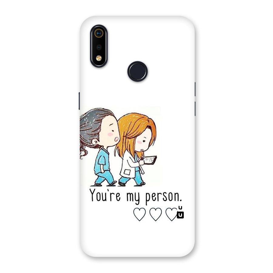 Two Friends In Coat Back Case for Realme 3i