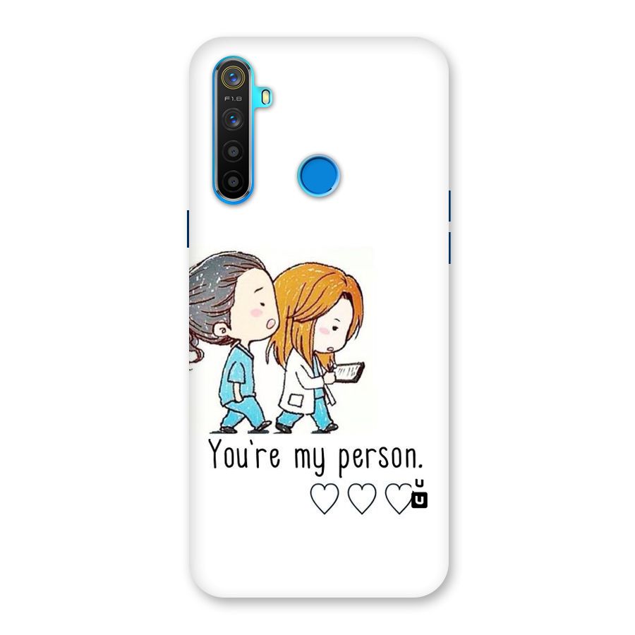 Two Friends In Coat Back Case for Realme 5
