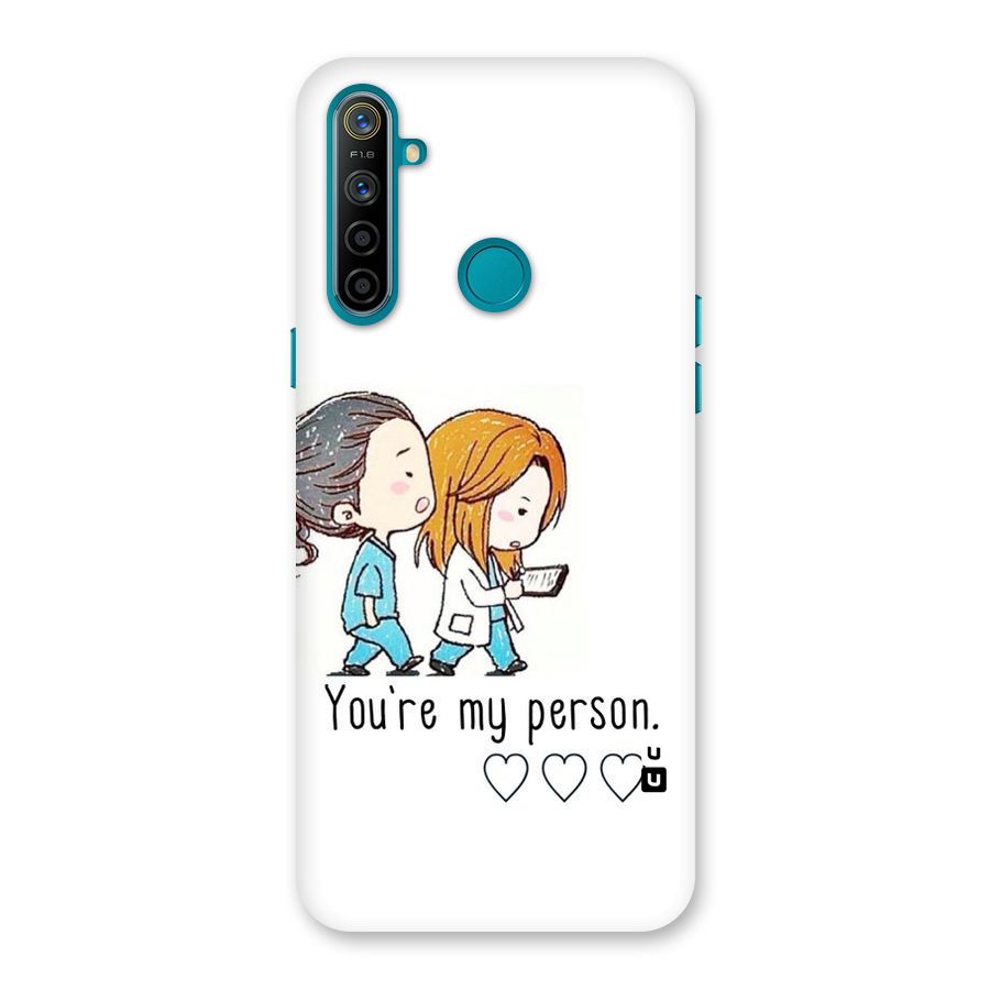 Two Friends In Coat Back Case for Realme 5i