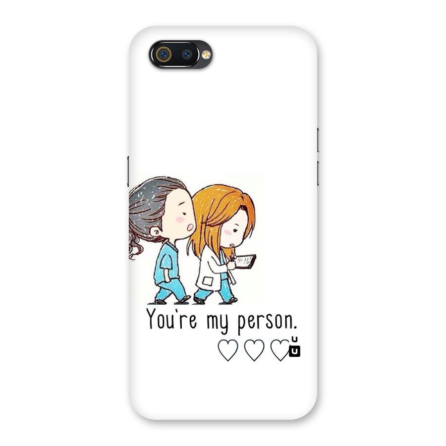 Two Friends In Coat Back Case for Realme C2