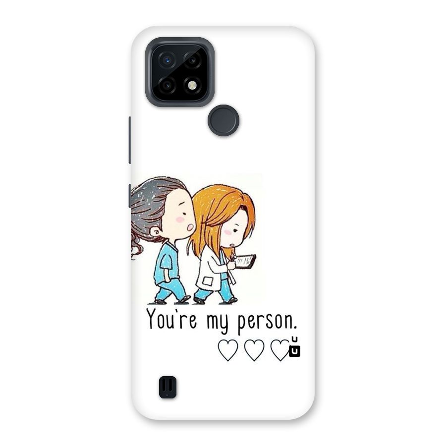 Two Friends In Coat Back Case for Realme C21