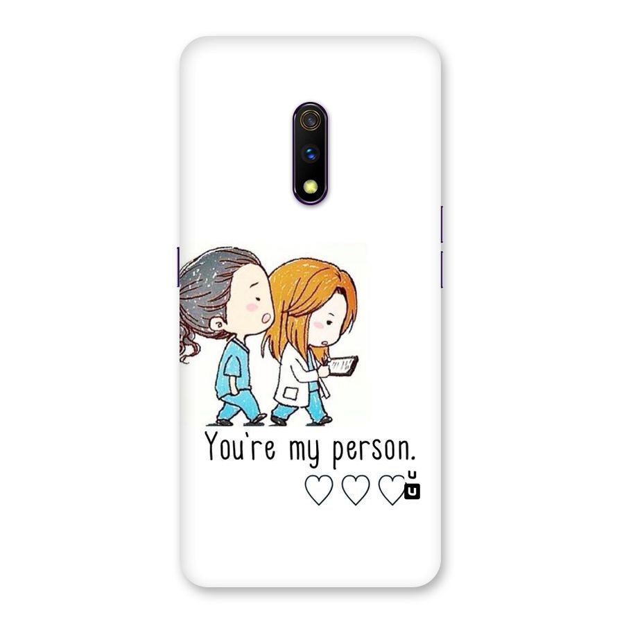 Two Friends In Coat Back Case for Realme X