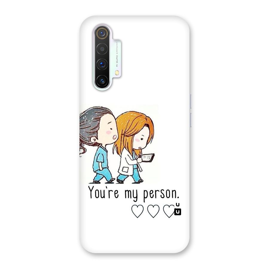 Two Friends In Coat Back Case for Realme X3