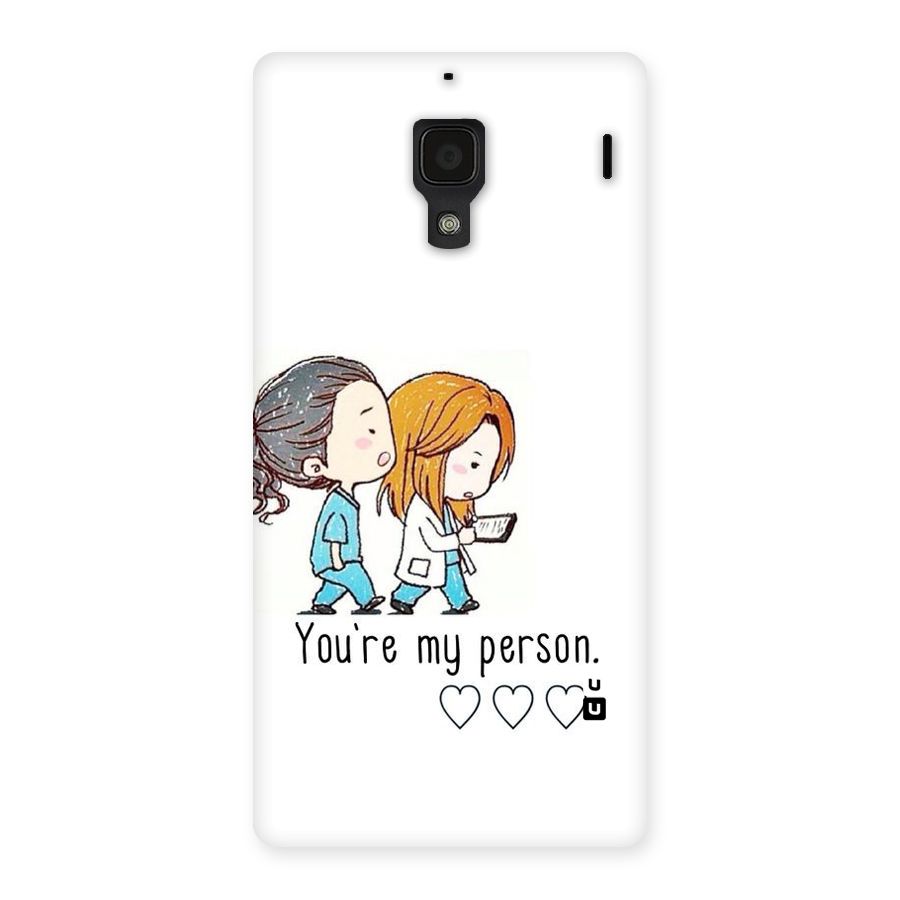 Two Friends In Coat Back Case for Redmi 1S