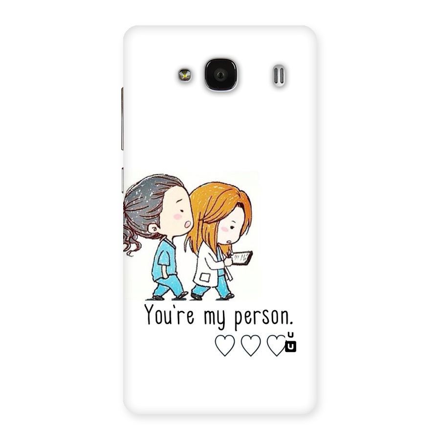 Two Friends In Coat Back Case for Redmi 2s