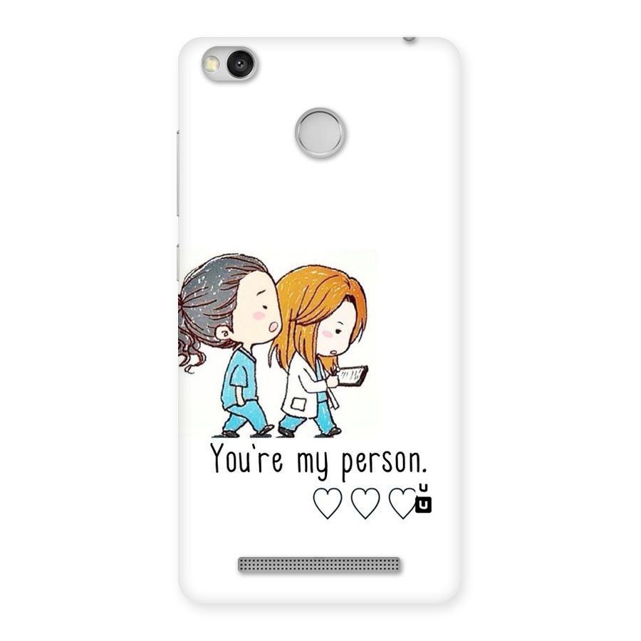 Two Friends In Coat Back Case for Redmi 3S Prime