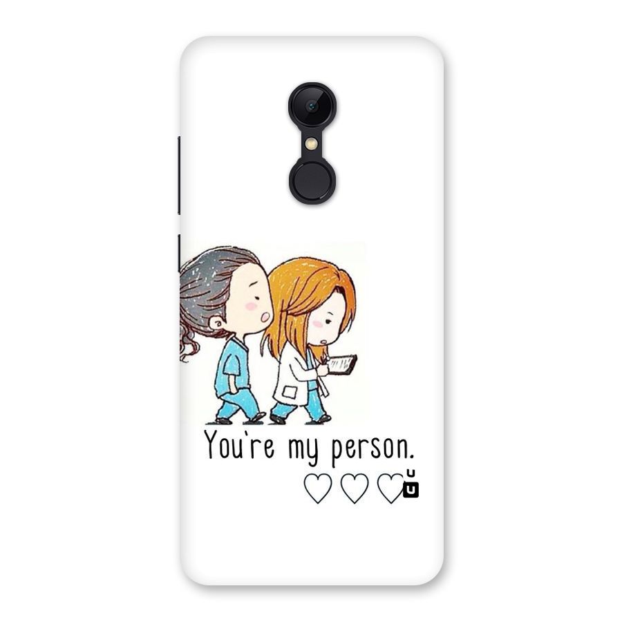 Two Friends In Coat Back Case for Redmi 5