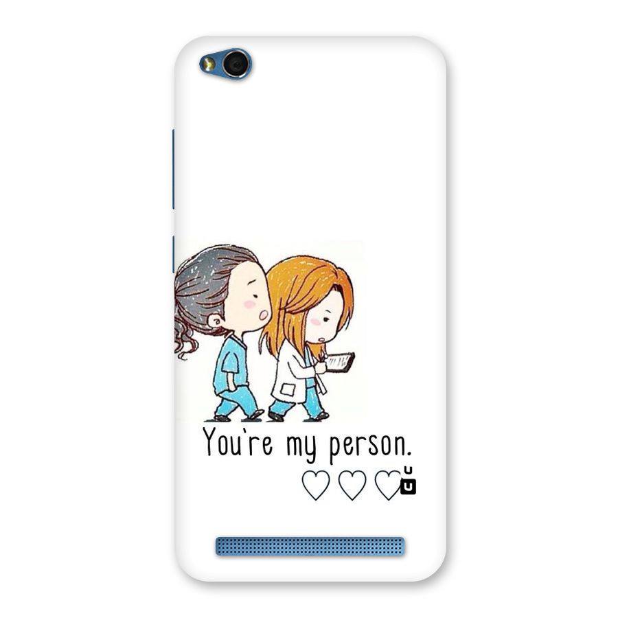 Two Friends In Coat Back Case for Redmi 5A