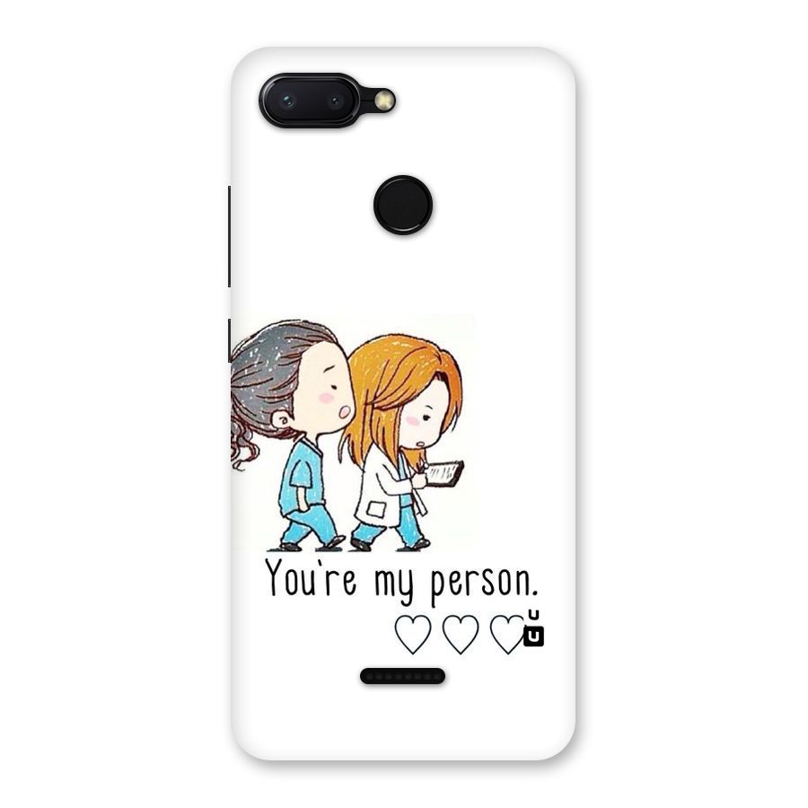 Two Friends In Coat Back Case for Redmi 6